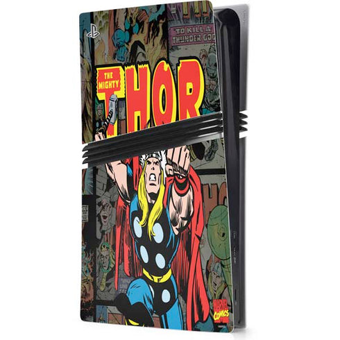 Marvel Classic Comics The Mighty Thor Vintage PlayStation PS5 Skins